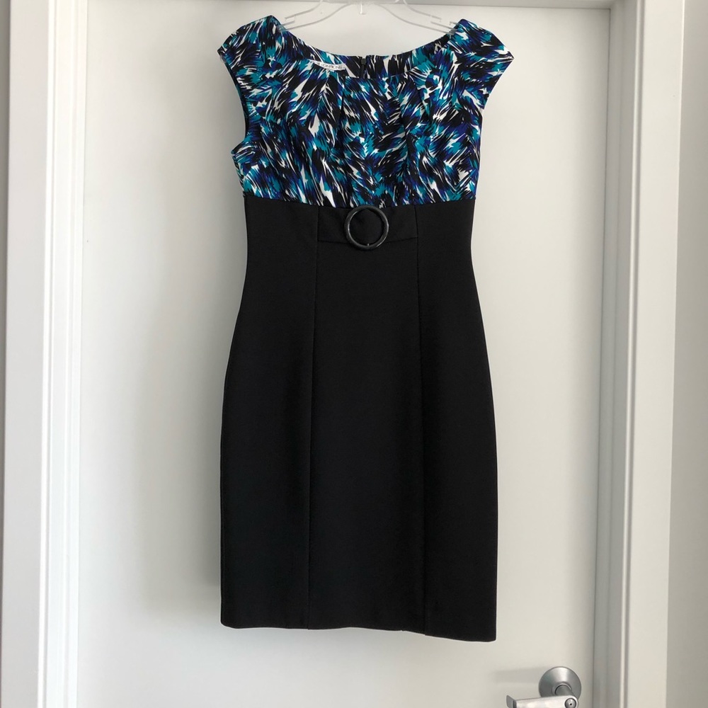 Maggy London Fitted and Patterned Dress